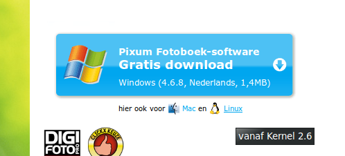 Pixum fotoboek software