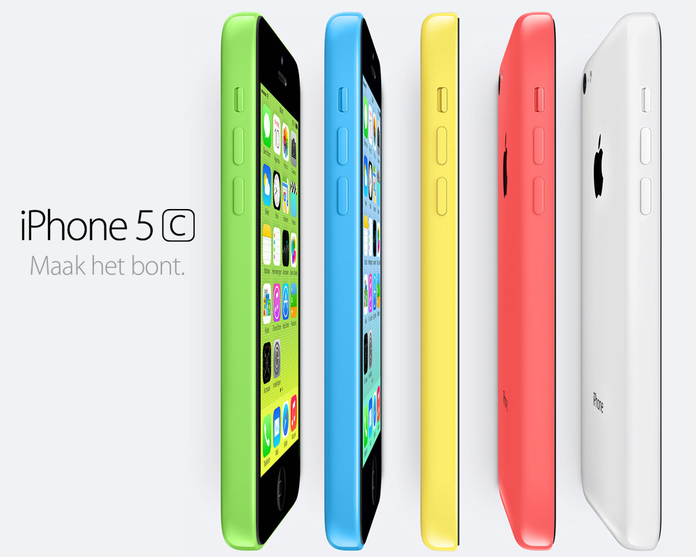 iPhone 5C heeft leuke kleurtjes.