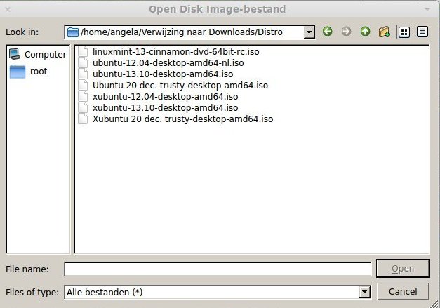 Optie diskimage