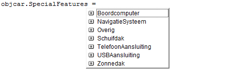 objCar.SpecialFeatures
