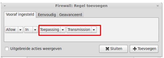 firewall toepassing