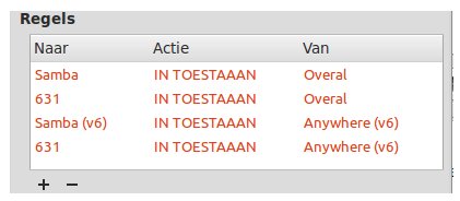 firewall regels