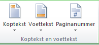 Koptekst en Voettekst